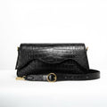 Amour - Ebony Crocodile Niloticus Leather