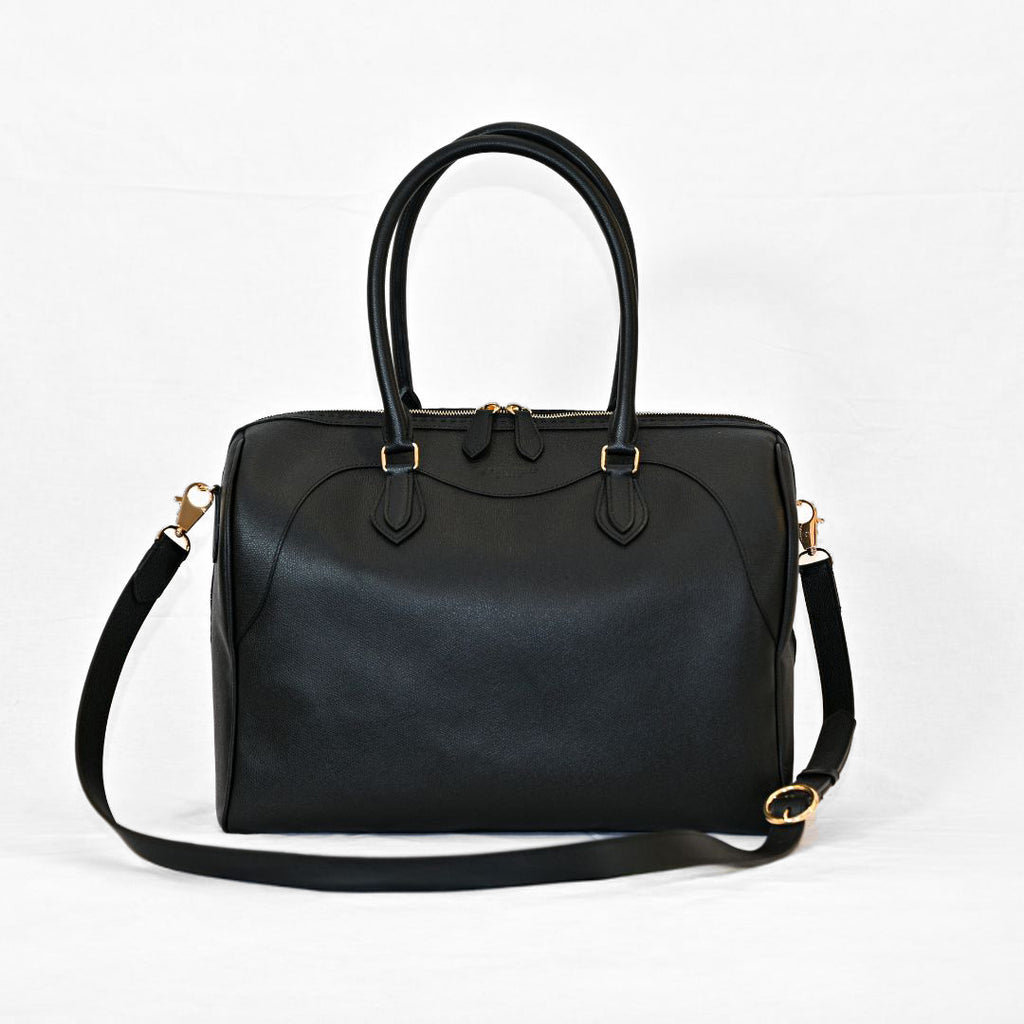 Aurora - Black Caviar Calf Leather
