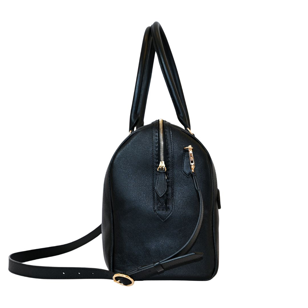 Aurora - Black Caviar Calf Leather