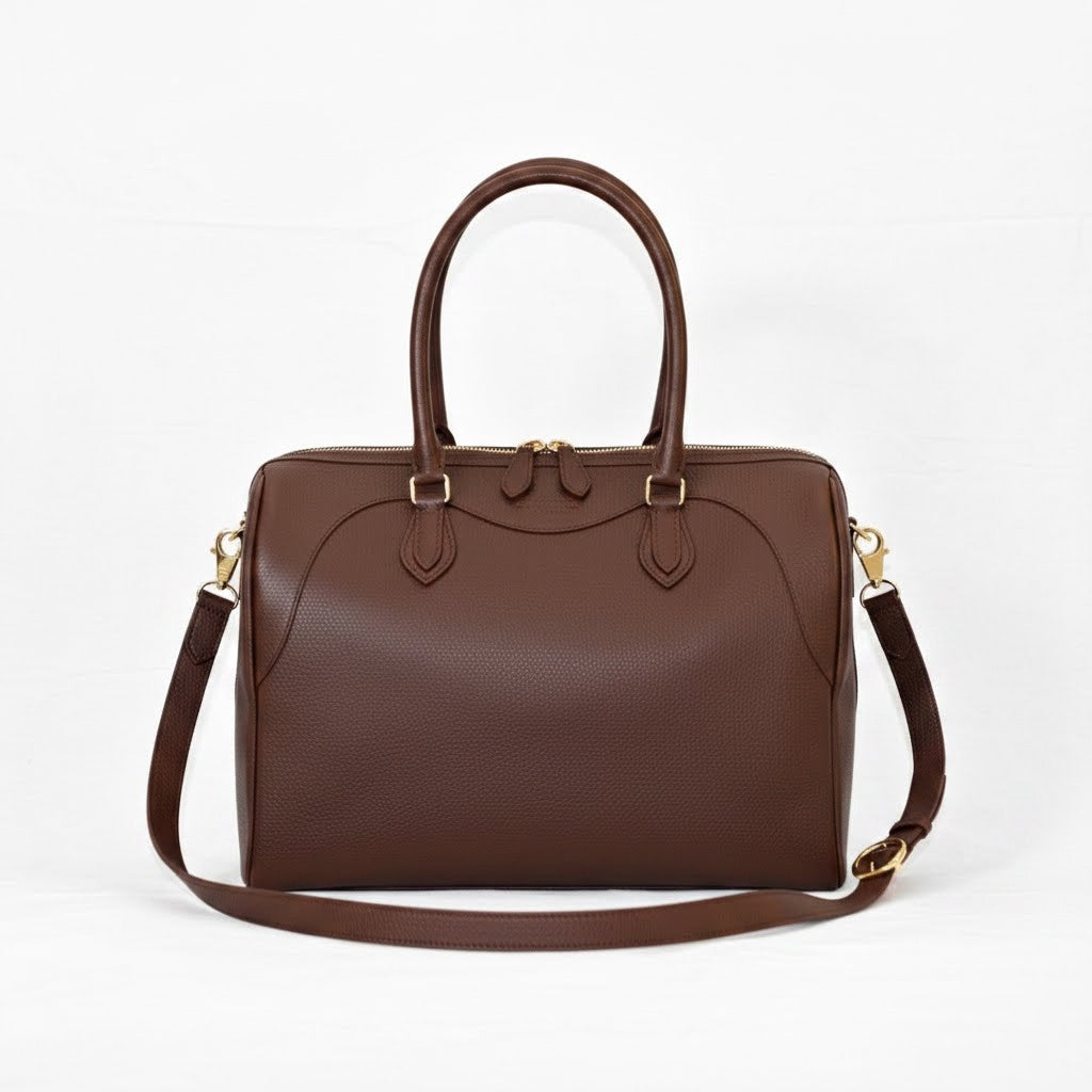 Aurora - Chocolate Caviar Calf Leather
