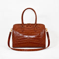 Aurora - Chocolate Crocodile Niloticus leather