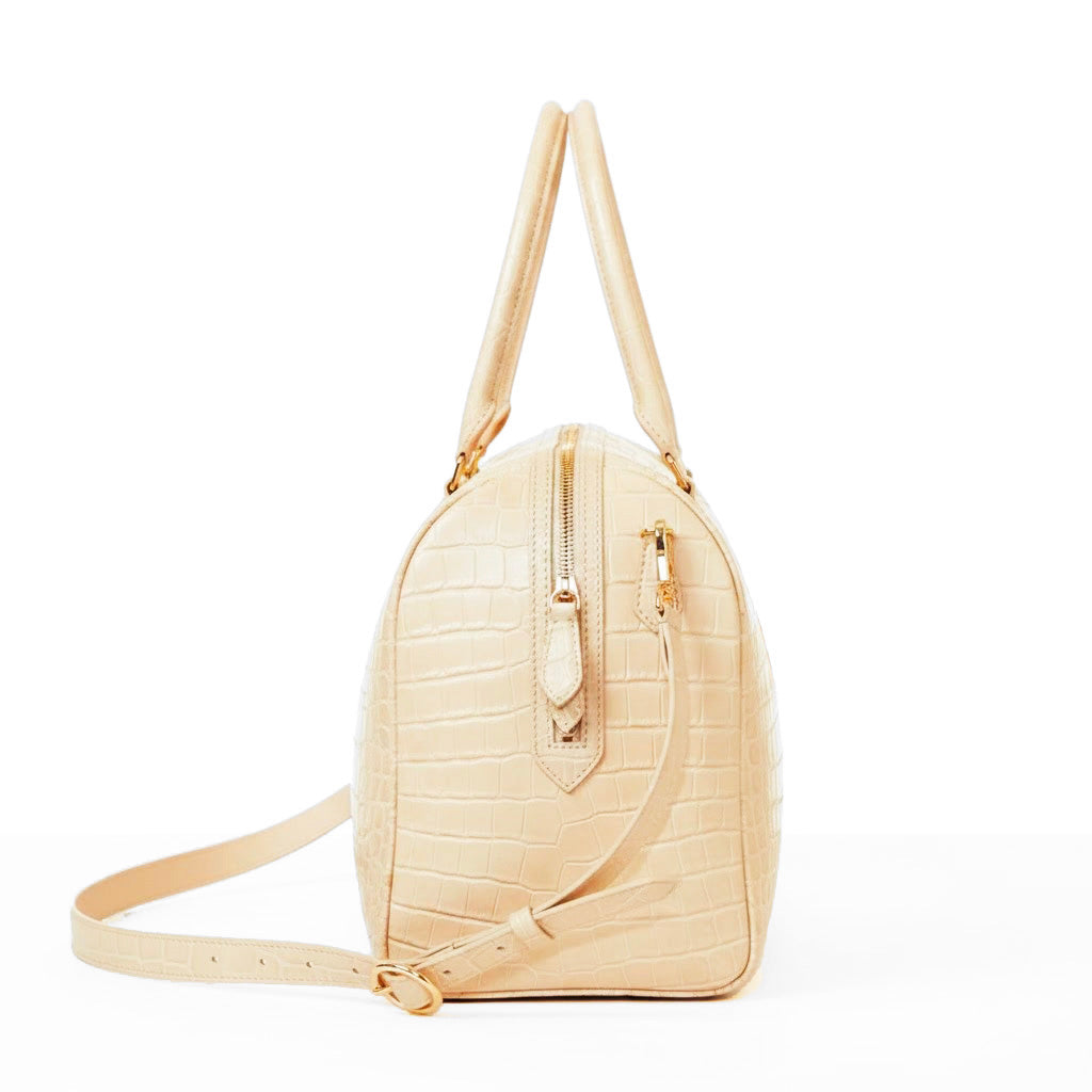 Aurora - Créme Crocodile Niloticus leather