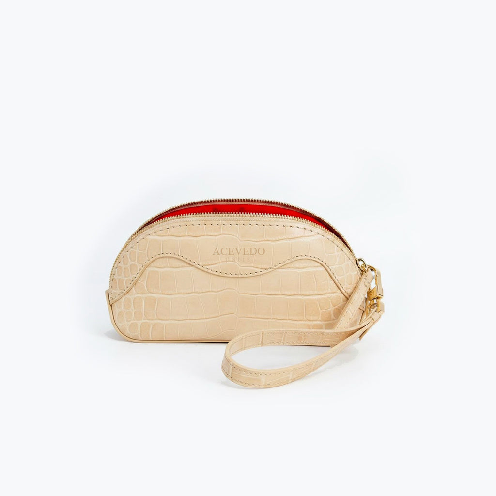 Baby Rêve - Créme Crocodile Niloticus leather