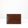 Card Holder - Chocolate Crocodile Niloticus leather