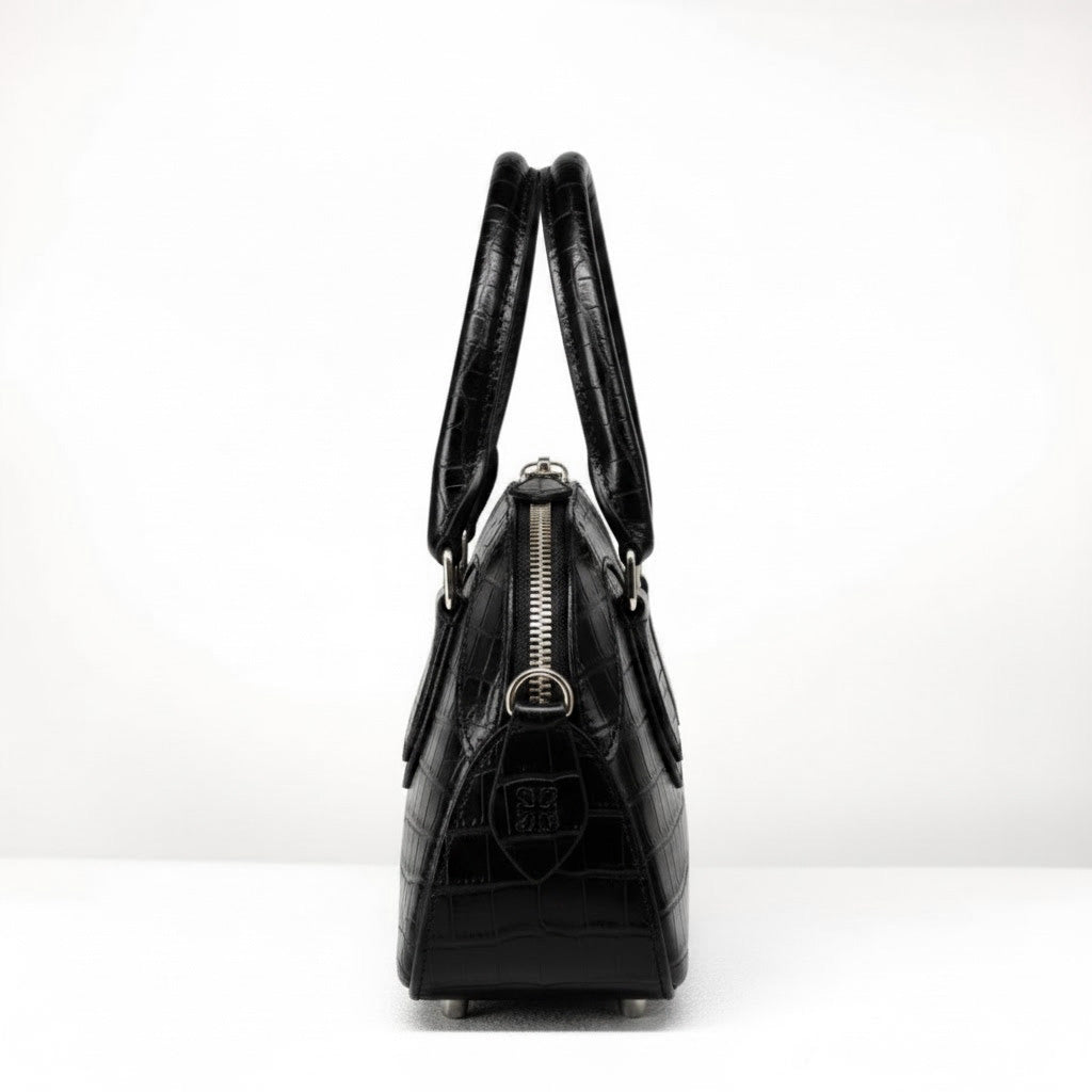 Mini Rêve - Ebony Crocodile Niloticus Leather
