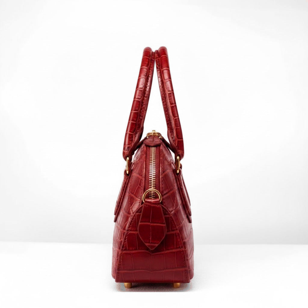 Mini Rêve - Ruby Crocodile Niloticus Leather
