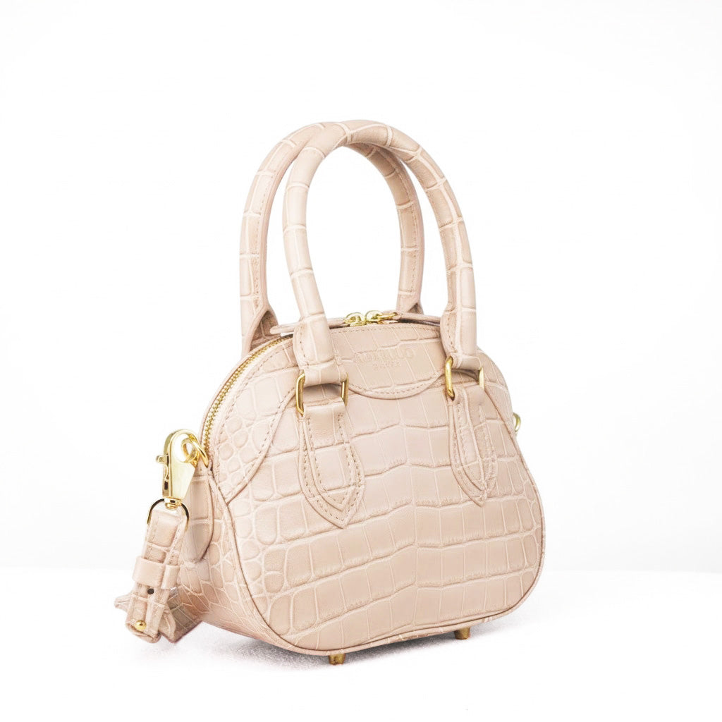 Mini Rêve - Créme Crocodile Niloticus Leather