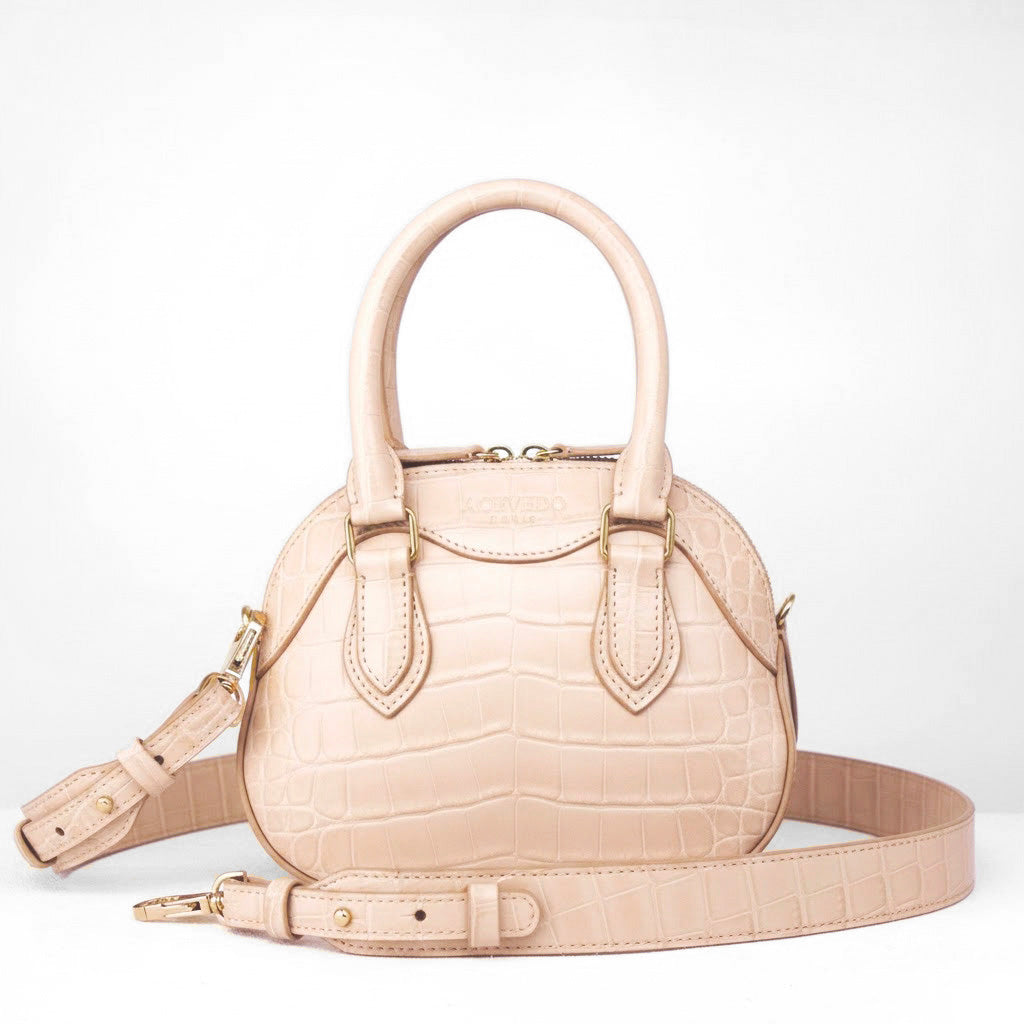 Mini Rêve - Créme Crocodile Niloticus Leather