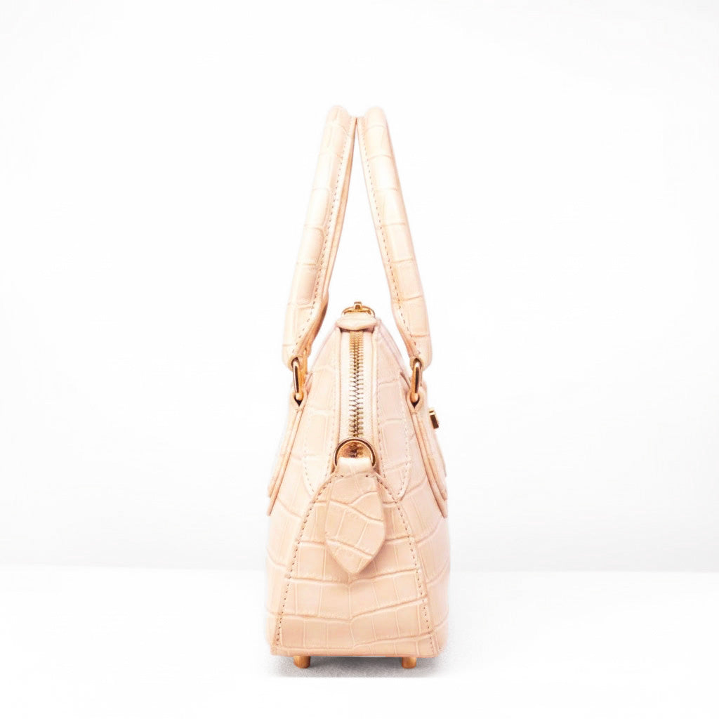 Mini Rêve - Créme Crocodile Niloticus Leather