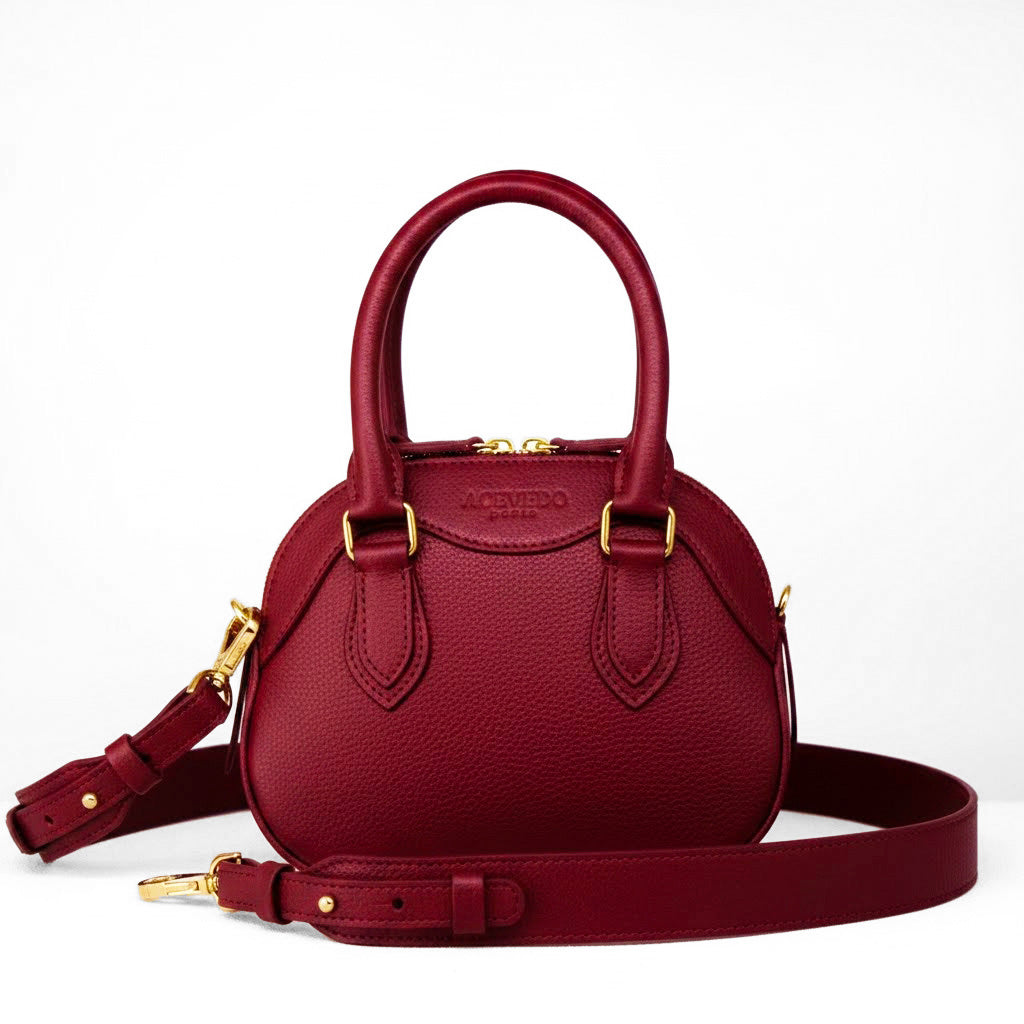 Mini Rêve - Burgundy Calf Leather