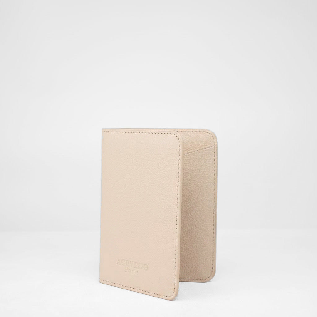 Passport Holder - Créme Calf leather