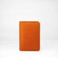 Passport Holder - Orange Calf leather