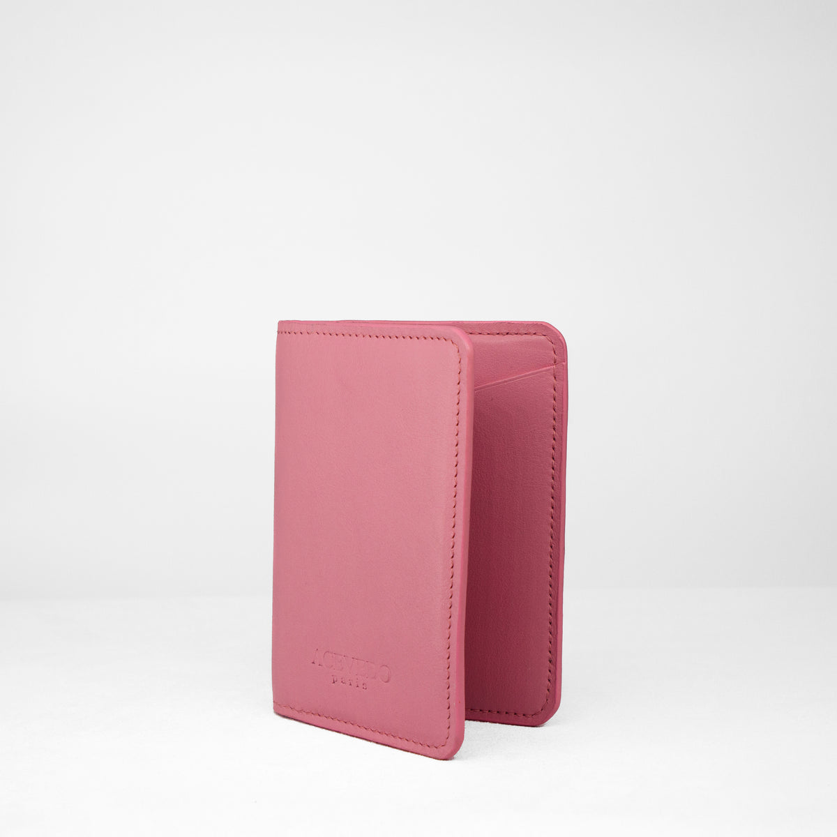 Passport Holder - Bubblegum Calf leather