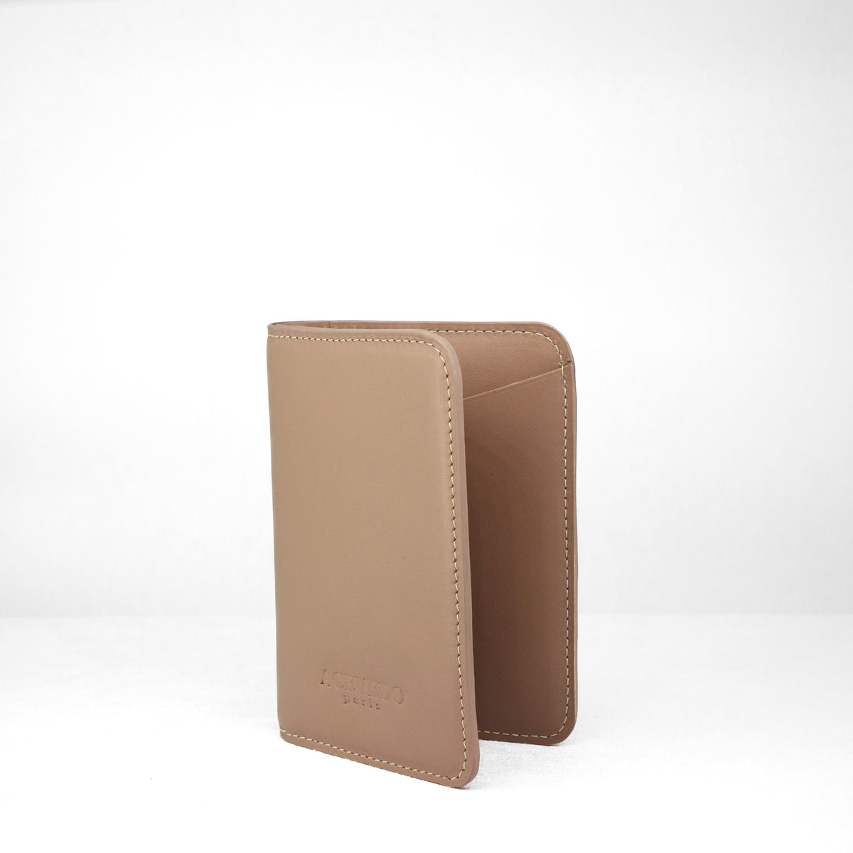 Passport Holder - Cappuccino Calf leather