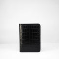 Passport Holder - Ebony Crocodile Niloticus Leather