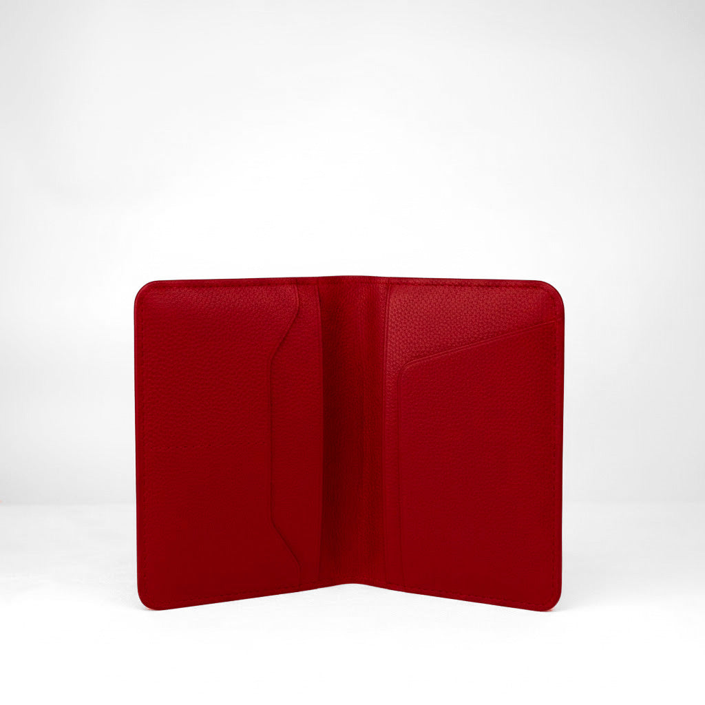 Passport Holder - Ruby Crocodile Niloticus Leather