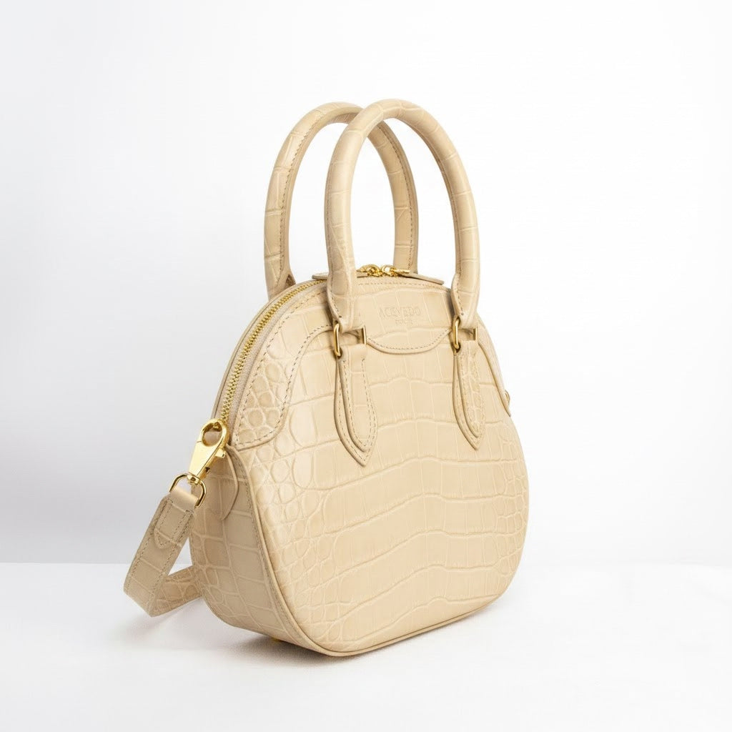 Rêve - Créme Crocodile Niloticus Leather