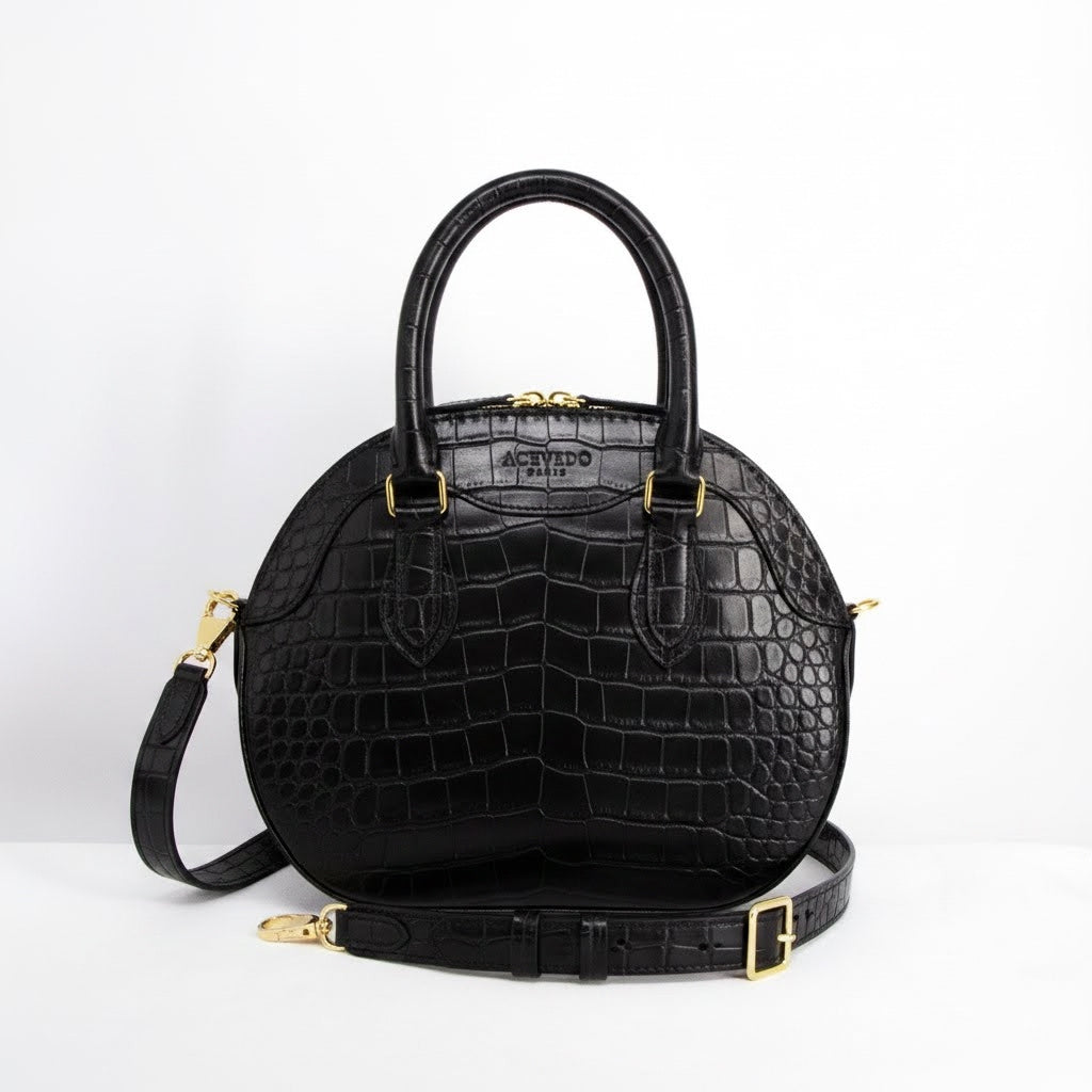 Rêve - Ebony Crocodile Niloticus Leather