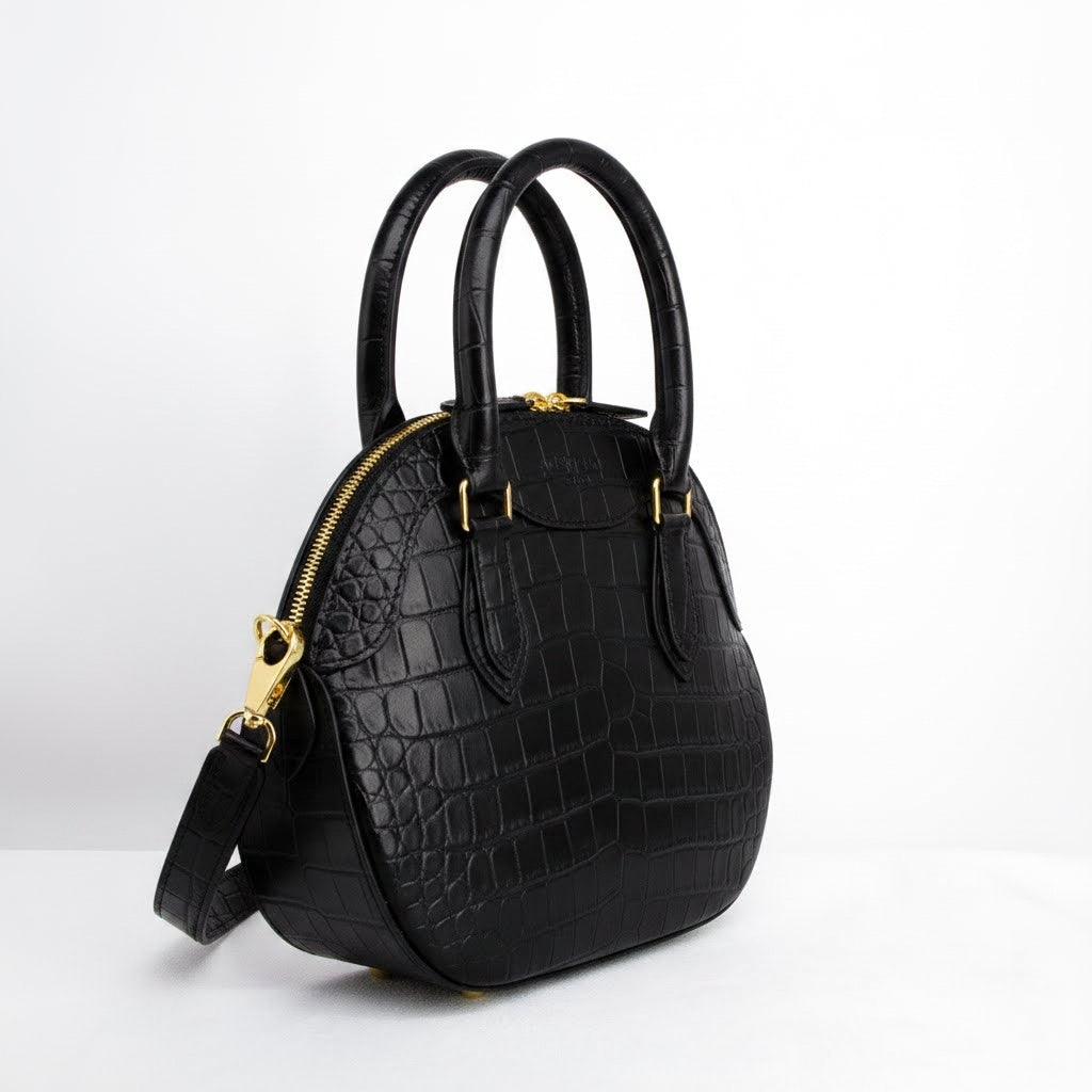 Rêve - Ebony Crocodile Niloticus Leather