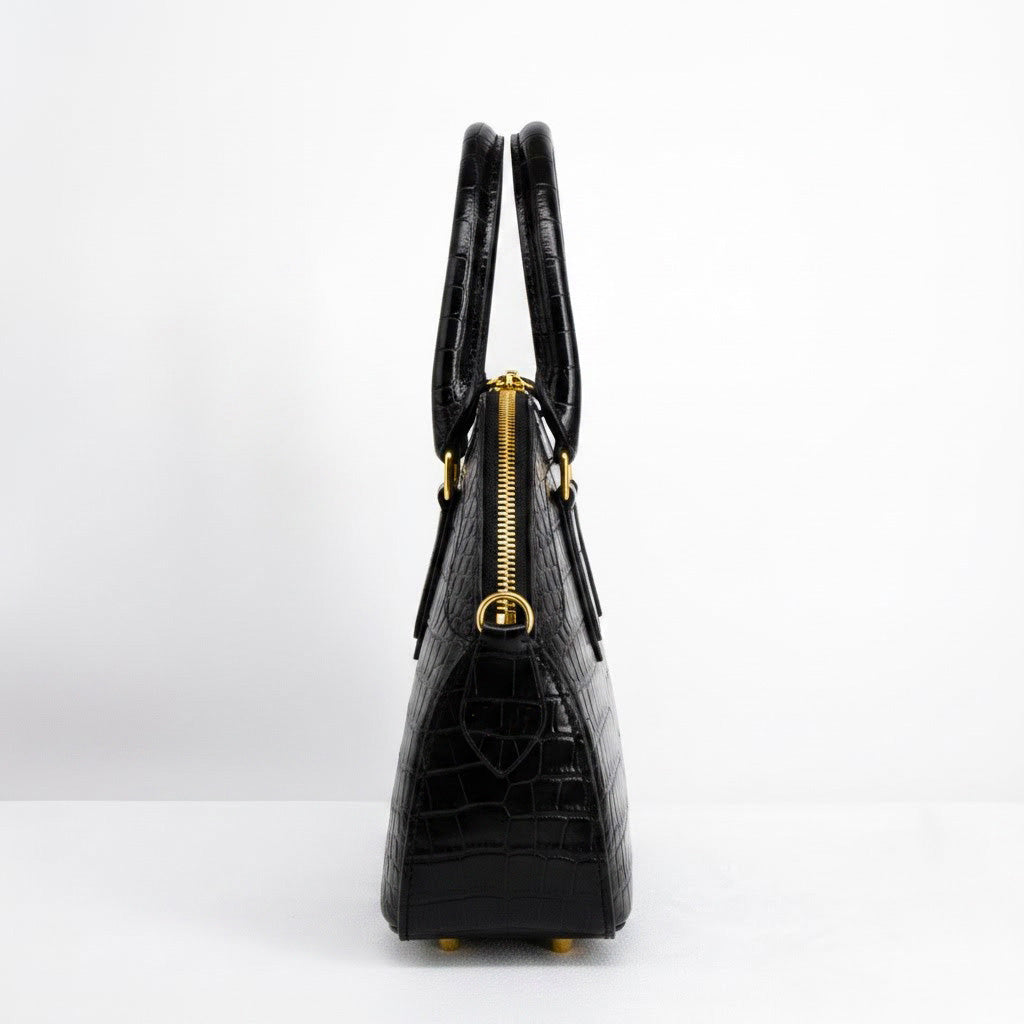Rêve - Ebony Crocodile Niloticus Leather
