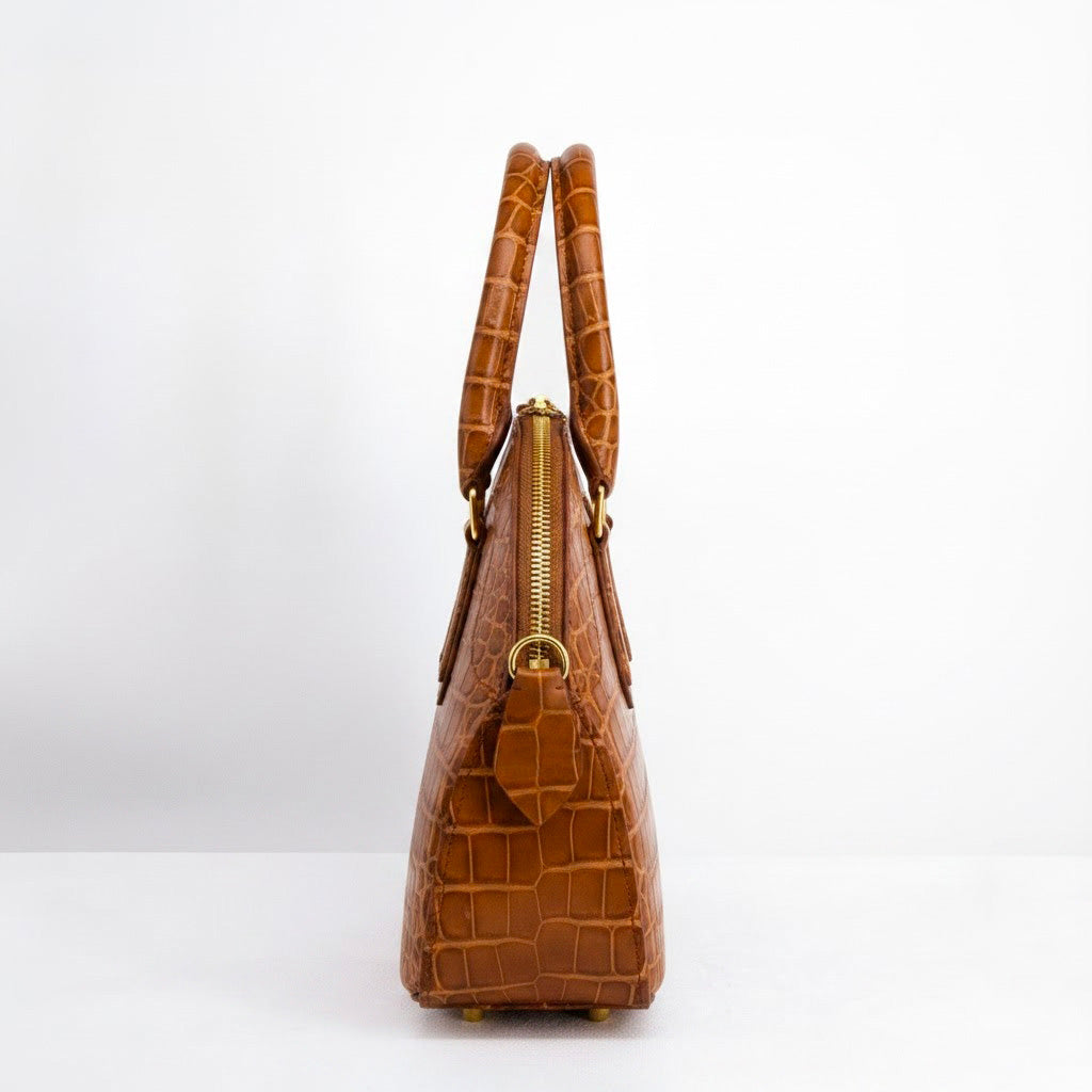 Rêve - Caramel Crocodile Niloticus Leather