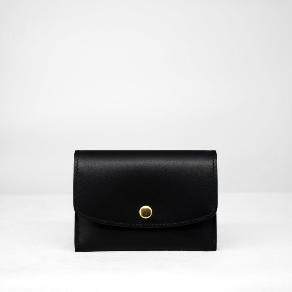 Ellie Wallet - Ebony Calf Leather