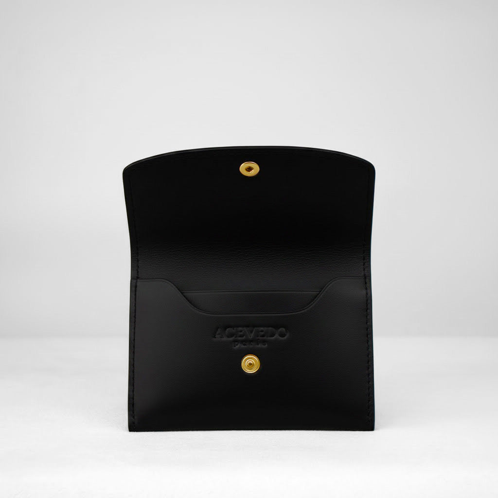 Ellie Wallet - Ebony Calf Leather