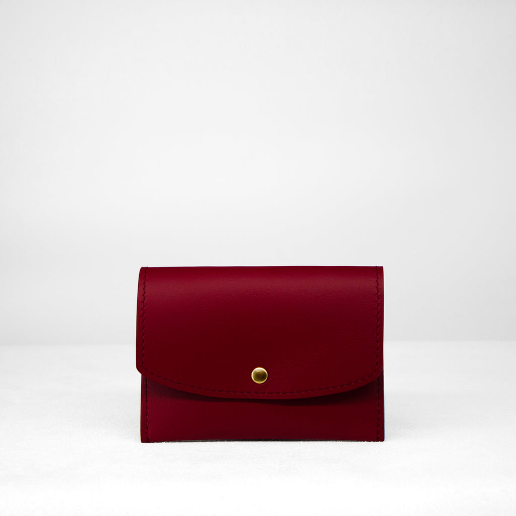 Ellie Wallet - Burgundy Calf Leather