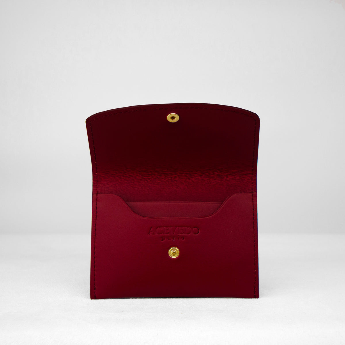 Ellie Wallet - Burgundy Calf Leather