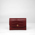 Ellie Wallet - Ruby Crocodile Niloticus Leather
