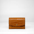 Ellie Wallet - Caramel Crocodile Niloticus Leather