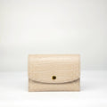 Ellie Wallet - Créme Crocodile Niloticus Leather