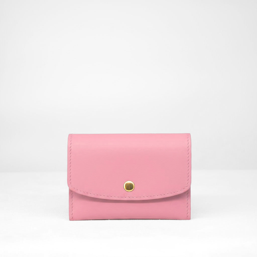 Ellie Wallet - Bubblegum Calf Leather