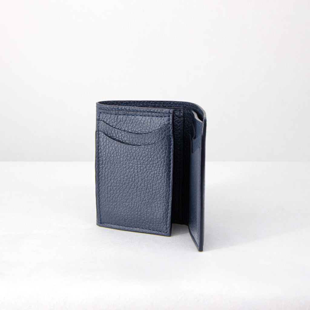 Tulio Wallet - Navy Blue Calf Leather