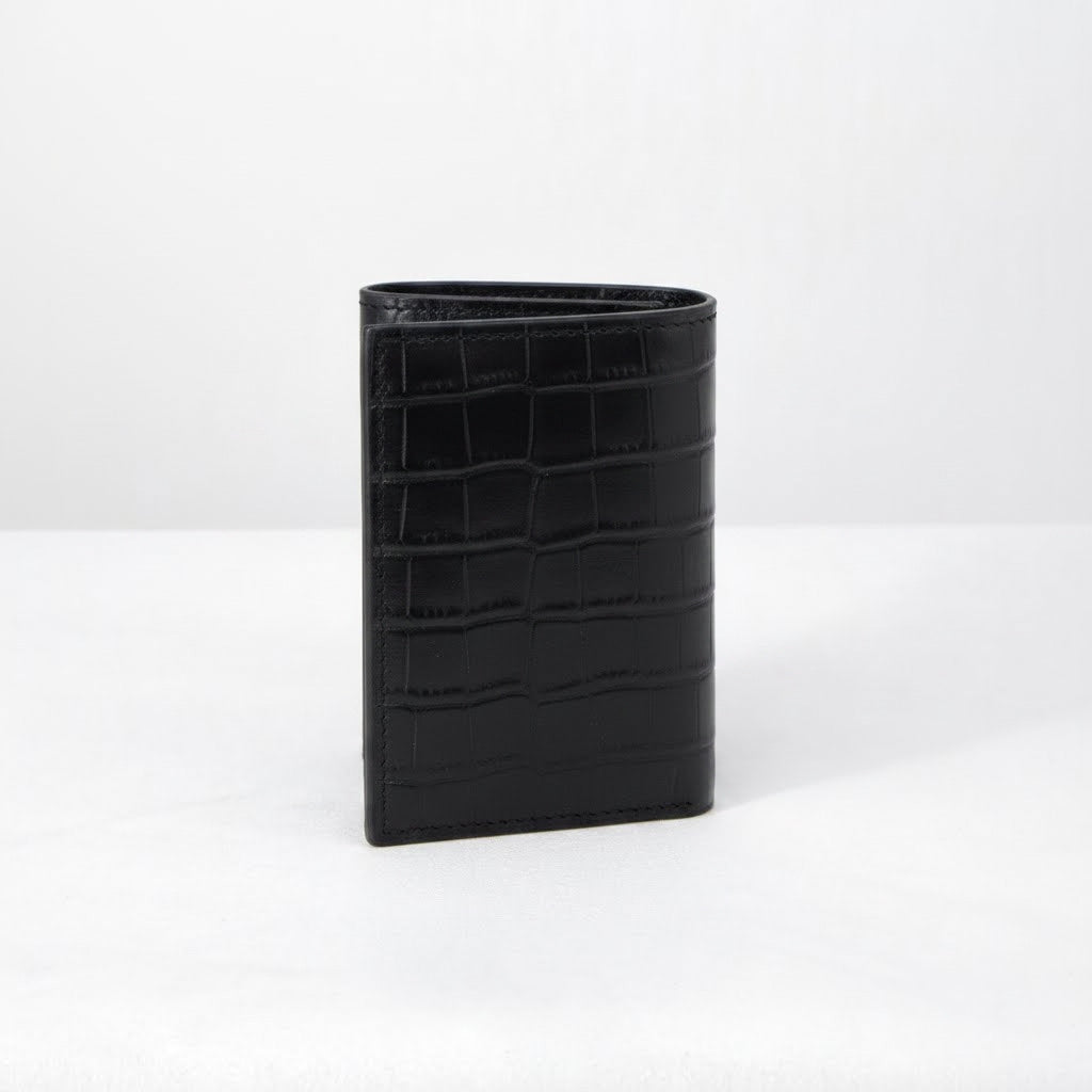 Tulio Wallet - Ebony Crocodile Niloticus Leather