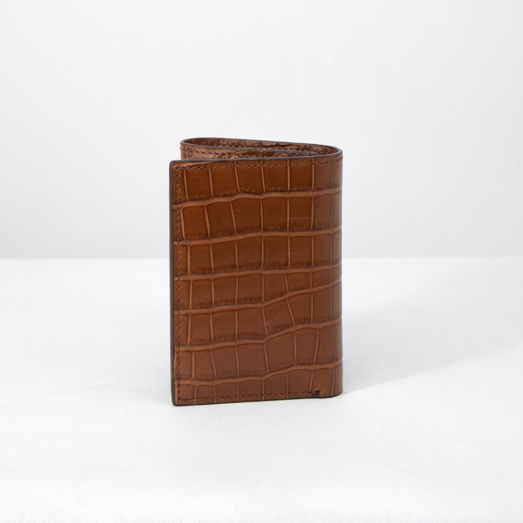 Tulio Wallet - Caramel Crocodile Niloticus Leather