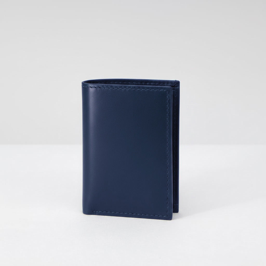 Vincent Wallet - Navy Blue Calf Leather