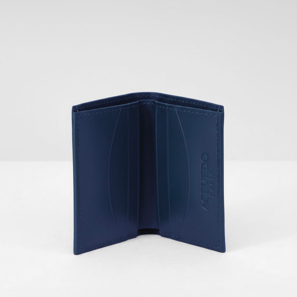 Vincent Wallet - Navy Blue Calf Leather